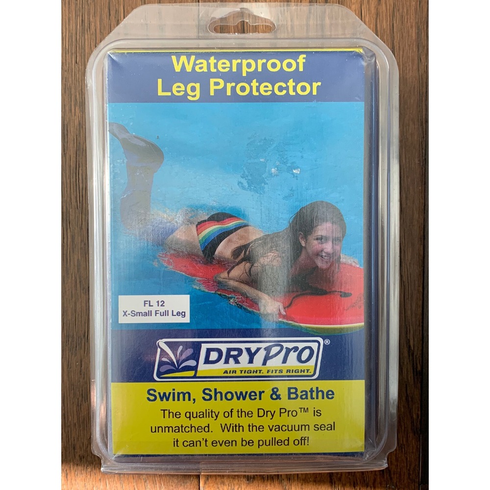 New Dry Pro Waterproof Leg Protector X Small Full Leg #FL 12 Swim Shower Bath
